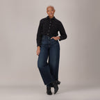 LEVI'S® WOMEN'S CINCH BAGGY JEANS - DARK INDIGO - WORN IN