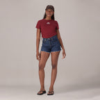 LEVI'S® WOMEN'S 501® CURVE SHORTS - DARK INDIGO - WORN IN