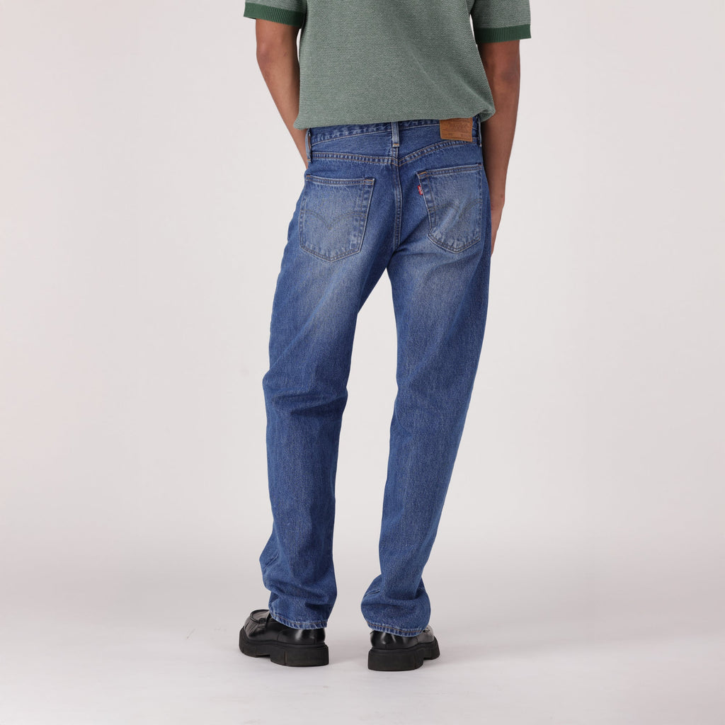 LEVI'S® MEN'S 555™ RELAXED STRAIGHT JEANS - MED INDIGO - WORN IN