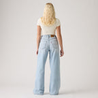 LEVI'S® WOMEN'S CINCH WIDE LEG JEANS - MED INDIGO - WORN IN