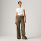 LEVI'S® WOMEN'S CINCH WIDE LEG FATIGUE PANTS - TAN
