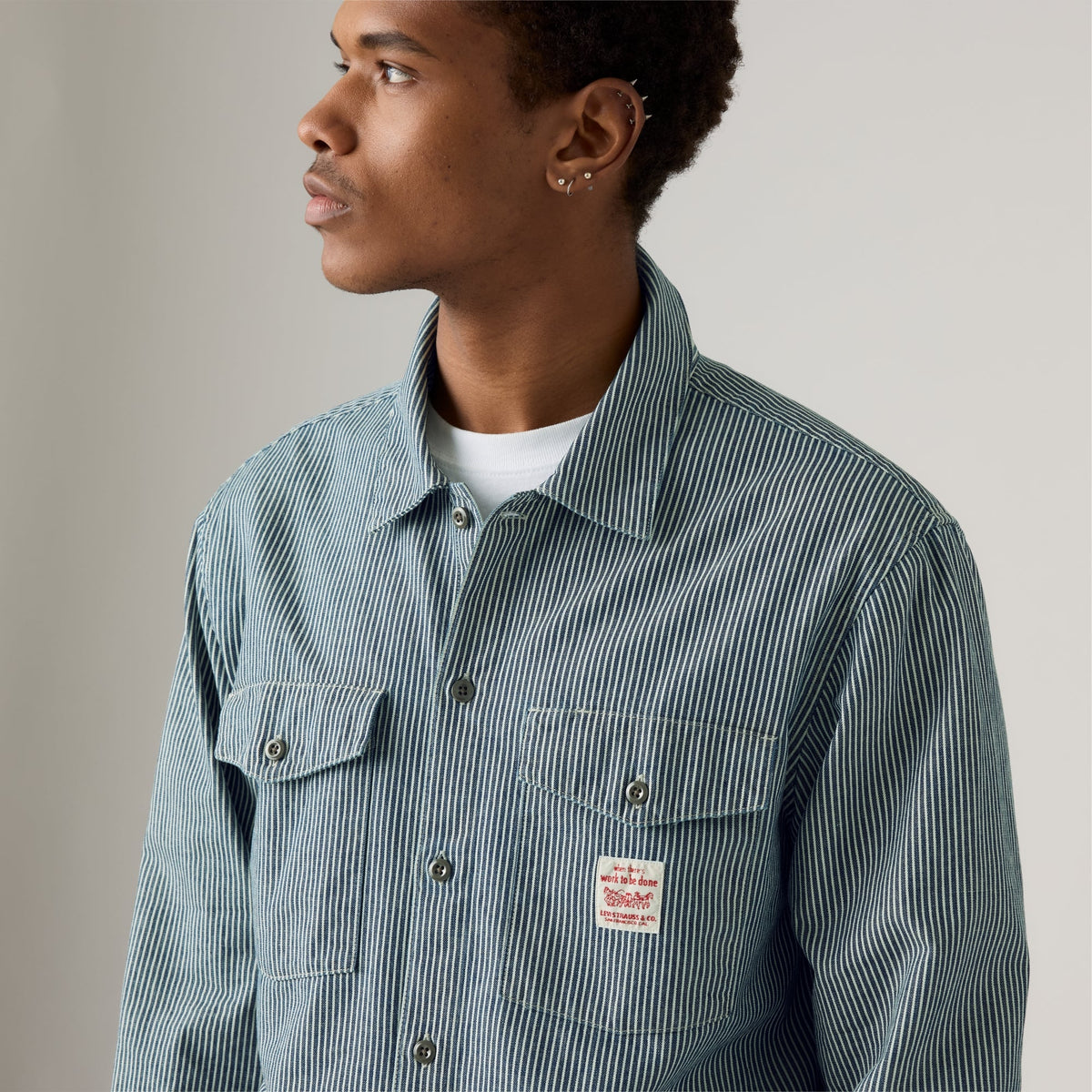 LEVI'S® MEN'S LONG-SLEEVE WORKER SHIRT - MULTI COLOUR