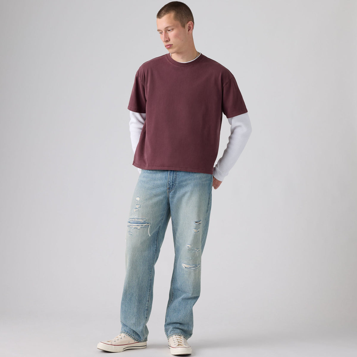 LEVI'S® MEN'S 568™ LOOSE STRAIGHT JEANS - LIGHT WASH