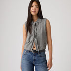LEVI'S® WOMEN'S SUPERSOFT MINI RUFFLE VEST TOP - MULTI COLOUR