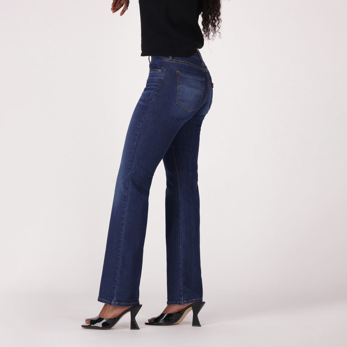LEVI'S® WOMEN'S CURVY FLARE  - DARK INDIGO  WORN IN