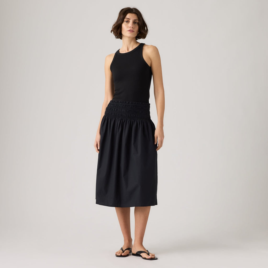 LEVI'S® WOMEN'S EVERDEEN MIDI SKIRT - BLACK