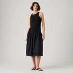 LEVI'S® WOMEN'S EVERDEEN MIDI SKIRT - BLACK