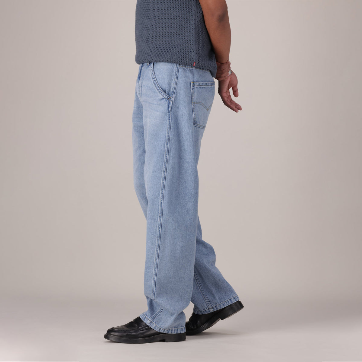 Levi's® Men's Baggy Barrel Jeans - Light Indigo - Worn In
