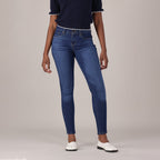 LEVI'S® WOMEN'S CURVY SUPER SKINNY  - DARK INDIGO - WORN IN