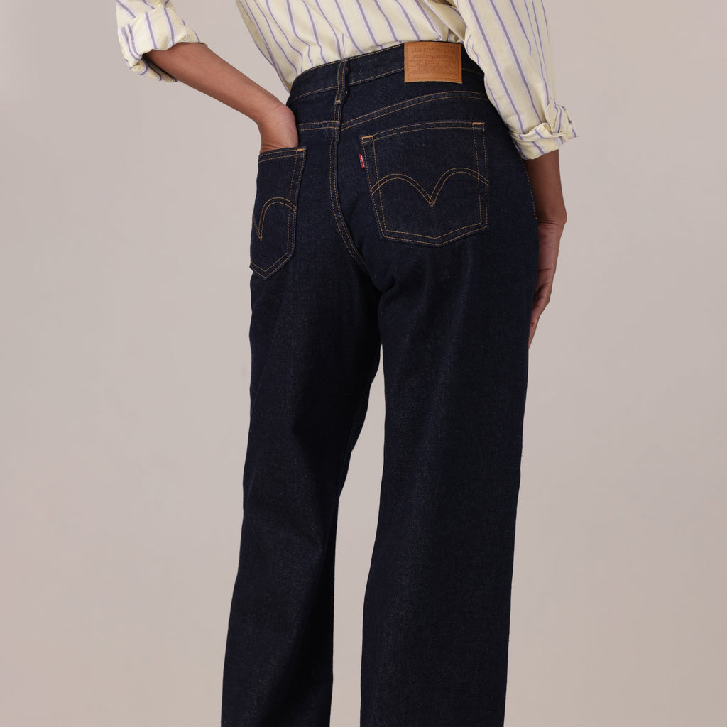 LEVI'S® WOMEN'S LOW LOOSE JEANS - DARK INDIGO - FLAT FINISH