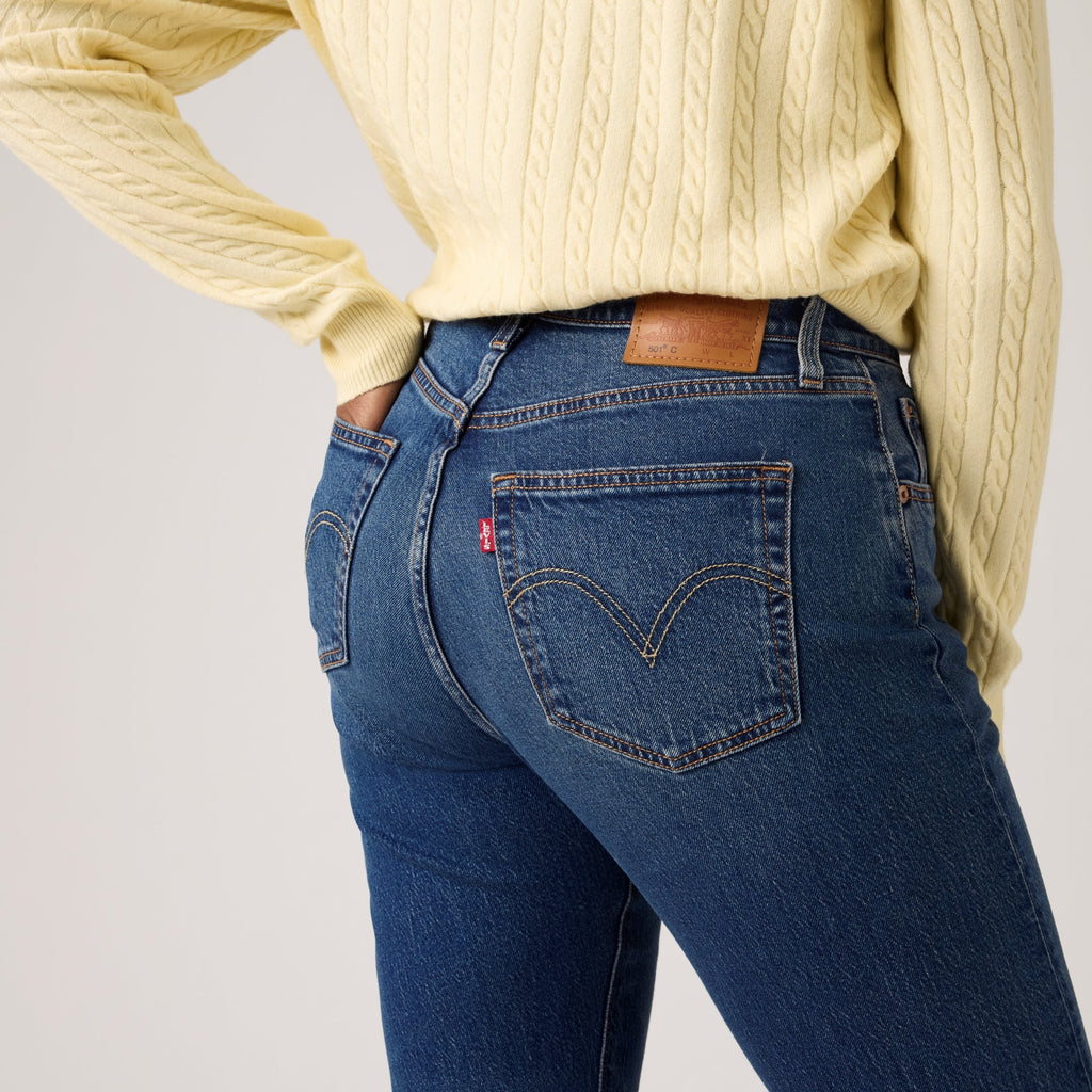 LEVI'S® WOMEN'S 501® CURVE JEANS - MED INDIGO - WORN IN
