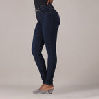 LEVI'S® WOMEN'S CURVY HIGH-RISE SUPER SKINNY  - DARK INDIGO - WORN IN
