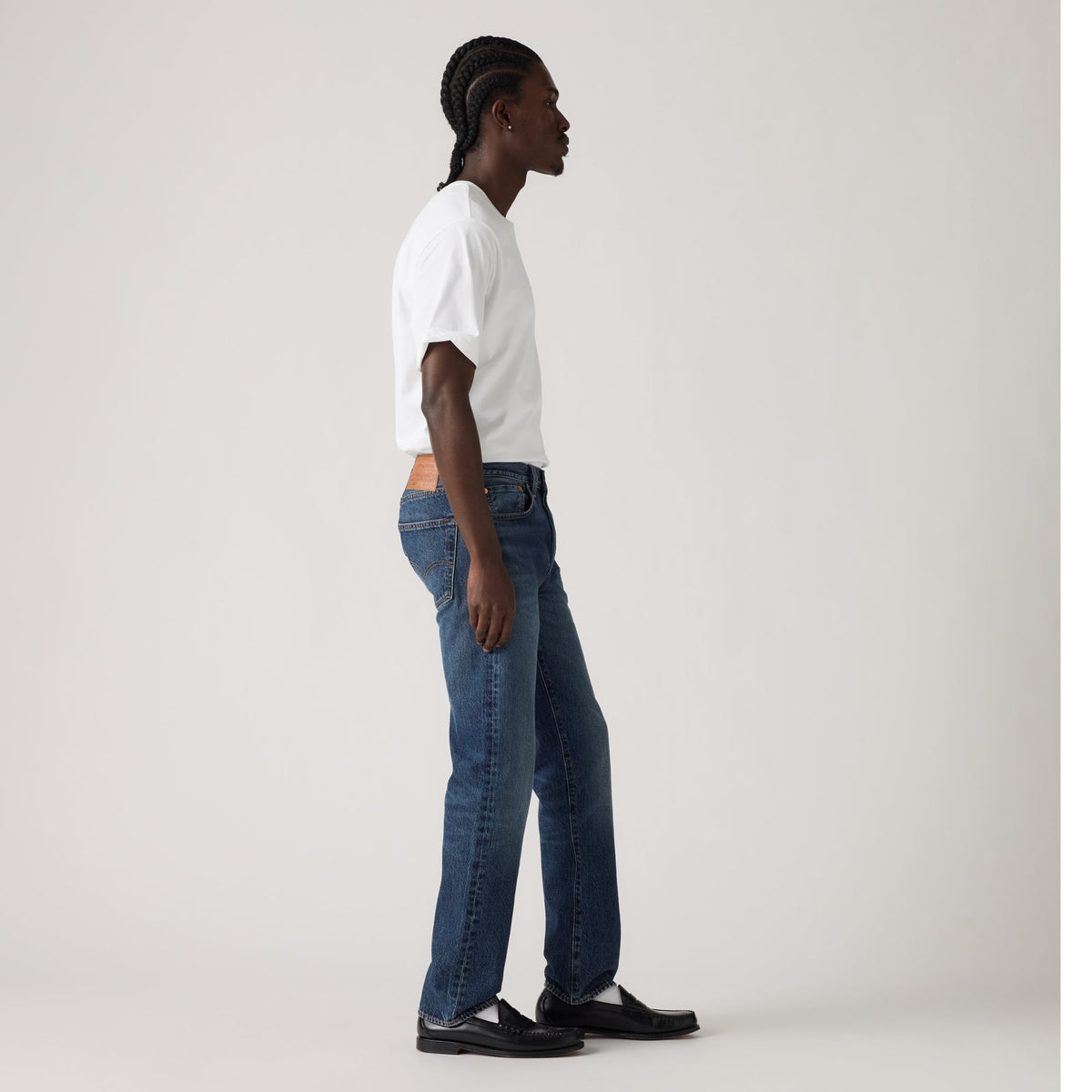 LEVI'S® MEN'S 501® ORIGINAL THERMODAPT JEANS - DARK INDIGO - WORN IN