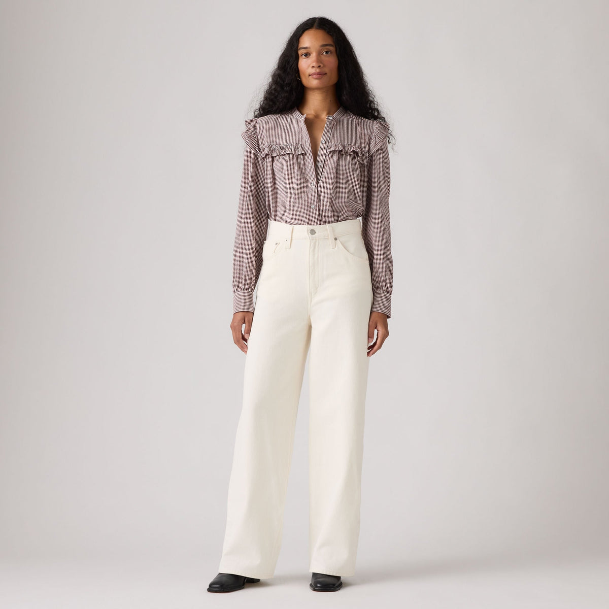 LEVI'S® WOMEN'S CINCH BAGGY JEANS - WHITE