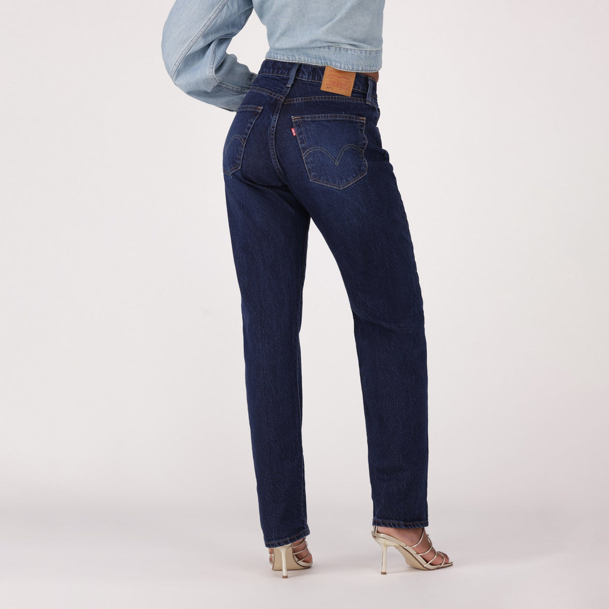 LEVI'S® WOMEN'S 501® CURVE JEANS - MED INDIGO - WORN IN