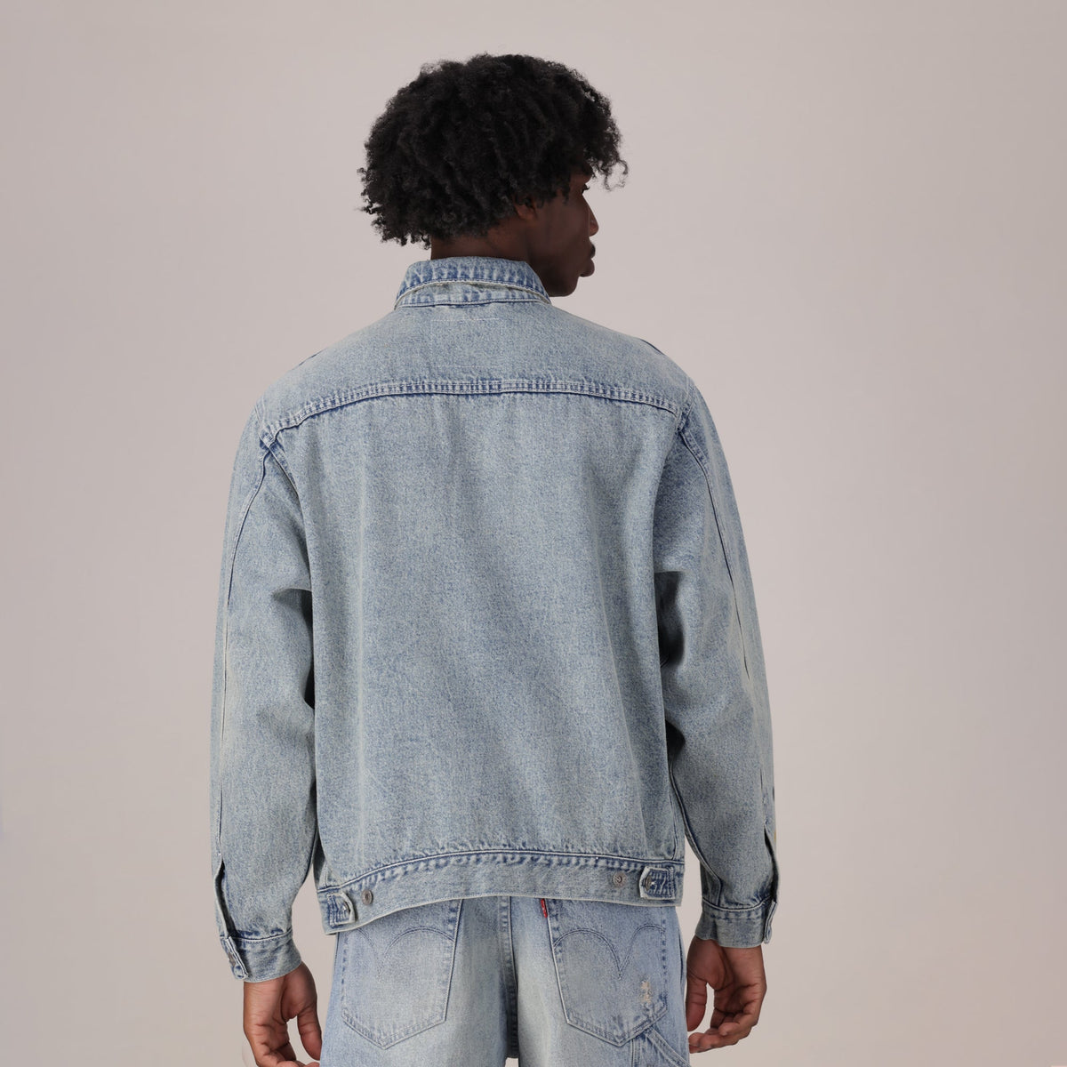 LEVI'S® MEN'S SUNRISE TRUCKER JACKET - MED INDIGO - WORN IN