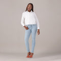 LEVI'S® WOMEN'S CURVY HIGH-RISE SUPER SKINNY  - MED INDIGO - WORN IN
