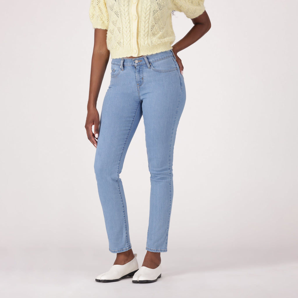 LEVI'S® WOMEN'S CURVY STRAIGHT  - MED INDIGO - WORN IN