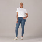 LEVI'S® WOMEN'S CURVY SUPER SKINNY  - MED INDIGO - WORN IN