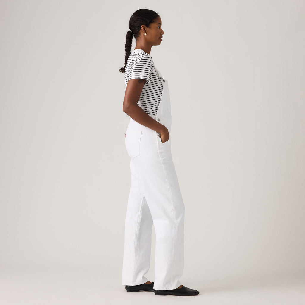 LEVI'S® WOMEN'S VINTAGE DENIM OVERALLS - WHITE