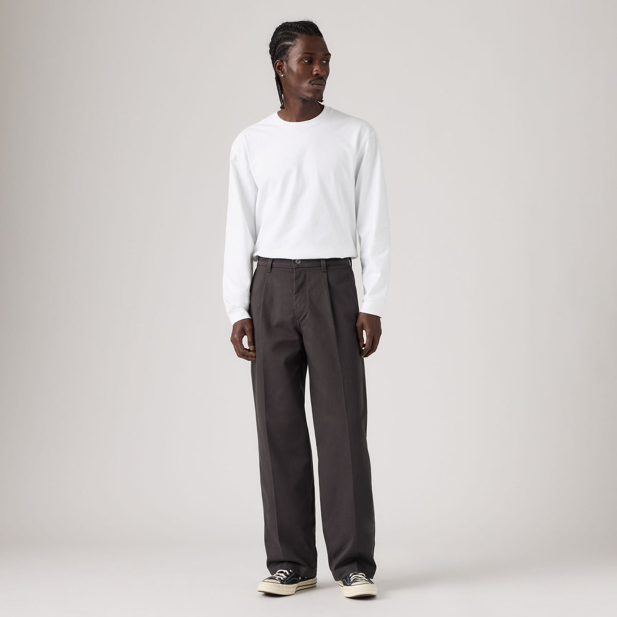 LEVI'S® MEN'S LOOSE PLEATED WORK CHINOS - GREY