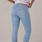 LEVI'S® WOMEN'S CURVY SUPER SKINNY  - LIGHT INDIGO - WORN IN