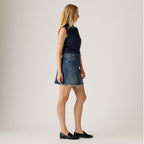 LEVI'S® WOMEN'S DECONSTRUCTED SKIRT - DARK INDIGO  WORN IN