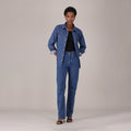 LEVI'S® WOMEN'S 501® ORIGINAL JEANS - MED INDIGO - WORN IN
