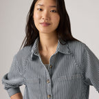 LEVI'S® WOMEN'S TINI LONG-SLEEVE UTILITY SHIRT - MULTI-COLOR