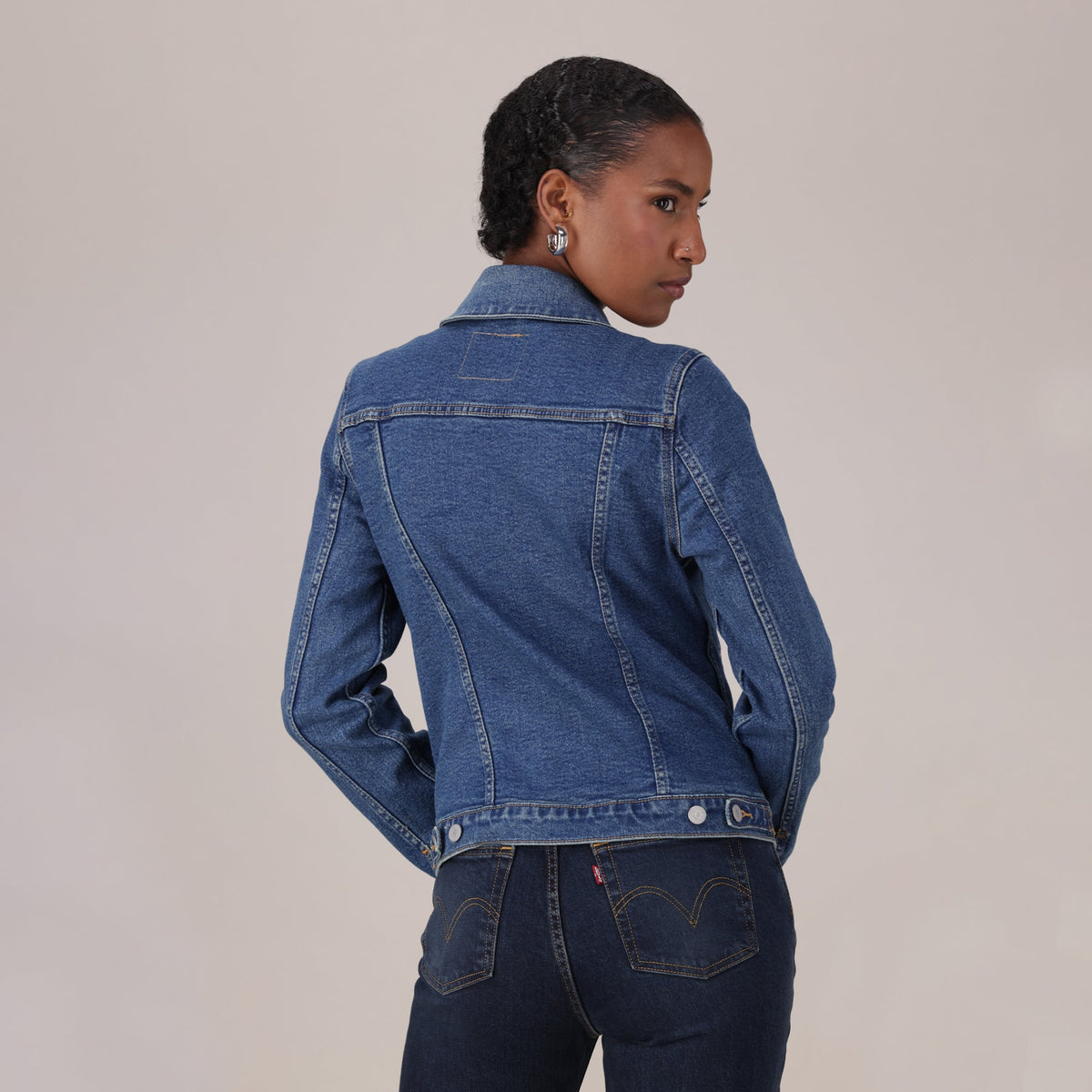 Levi's® Women's Original Trucker Jacket - Med Indigo - Worn In