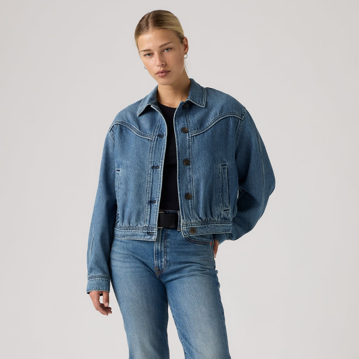 LEVI'S® WOMEN'S DANI WESTERN HARRINGTON JACKET - MULTI-COLOR