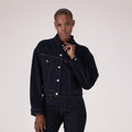 LEVI'S® WOMEN'S '90S TRUCKER JACKET - DARK INDIGO FLAT FINISH