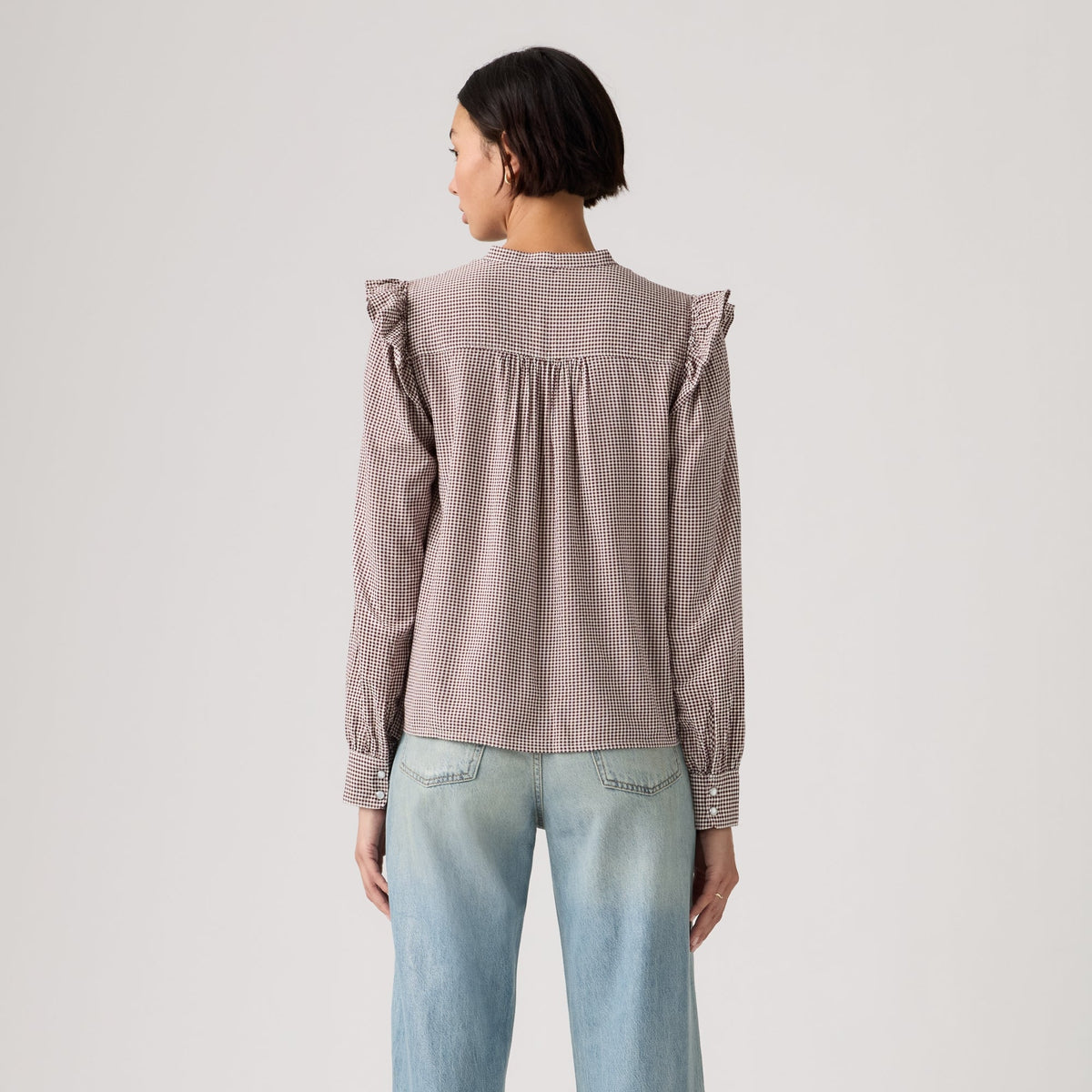 LEVI'S® WOMEN'S GIANNA LONG-SLEEVE BLOUSE - RED