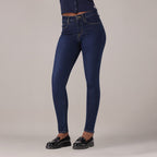 LEVI'S® WOMEN'S CURVY HIGH-RISE SUPER SKINNY  - DARK INDIGO - WORN IN