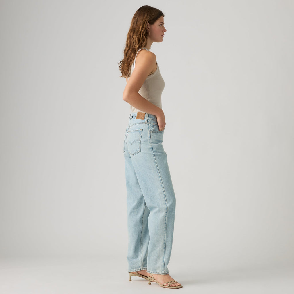 LEVI'S® WOMEN'S LOOSE TAPER JEANS - MED INDIGO - WORN IN