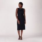 LEVI'S® WOMEN'S COLUMN MIDI DRESS - DARK WASH