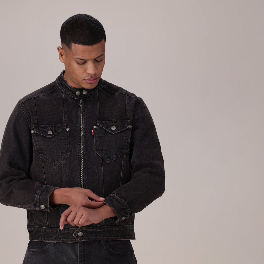 LEVI'S® MEN'S TWISTED MOTO JACKET - BLACK