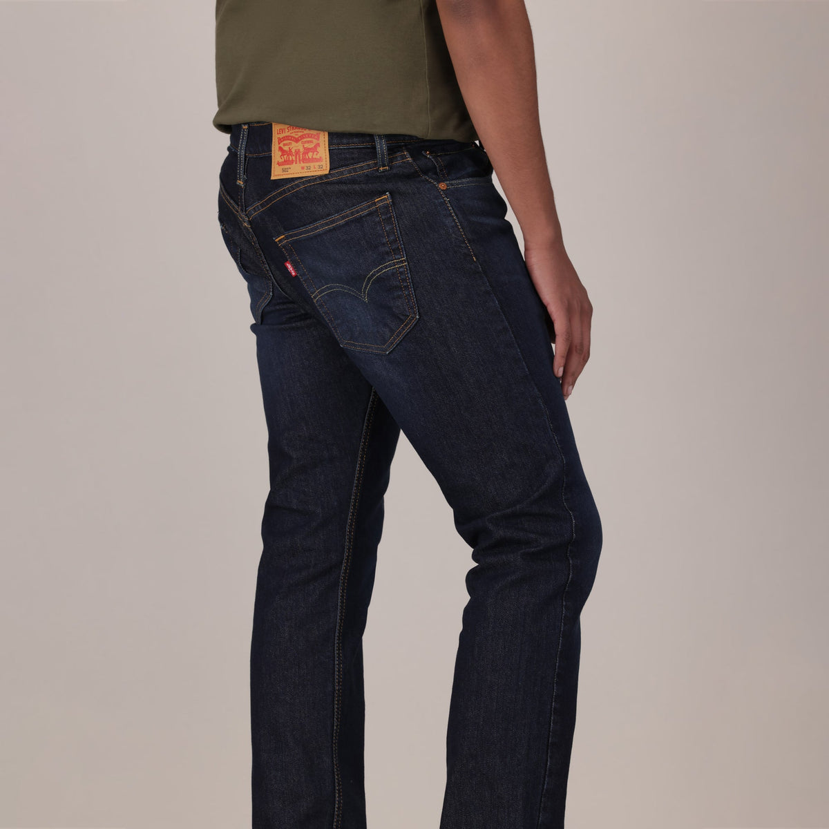 LEVI'S® MEN'S 502™ TAPER JEANS - DARK INDIGO - WORN IN