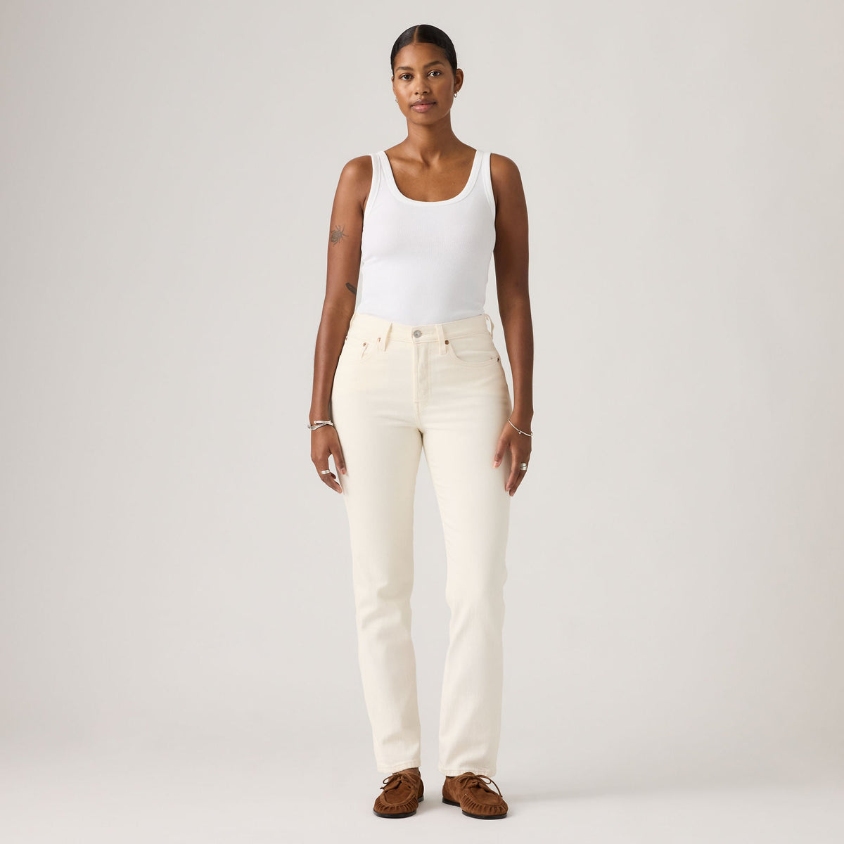 LEVI'S® WOMEN'S 501® ORIGINAL JEANS - WHITE