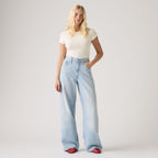 LEVI'S® WOMEN'S CINCH WIDE LEG JEANS - MED INDIGO - WORN IN