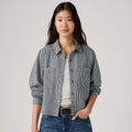 LEVI'S® WOMEN'S TINI LONG-SLEEVE UTILITY SHIRT - MULTI-COLOR