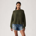LEVI'S® WOMEN'S LAETITIA BOUCLE SWEATER - GREEN