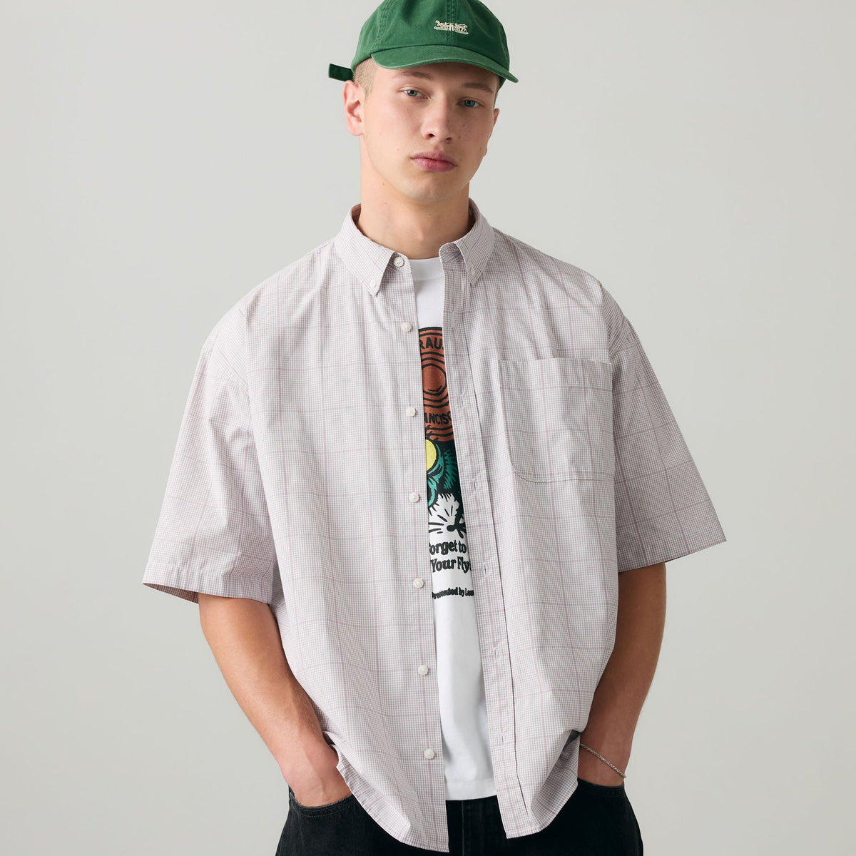 LEVI'S® MEN'S SHORT-SLEEVE ROAM LOOSE SHIRT - MULTI-COLOR