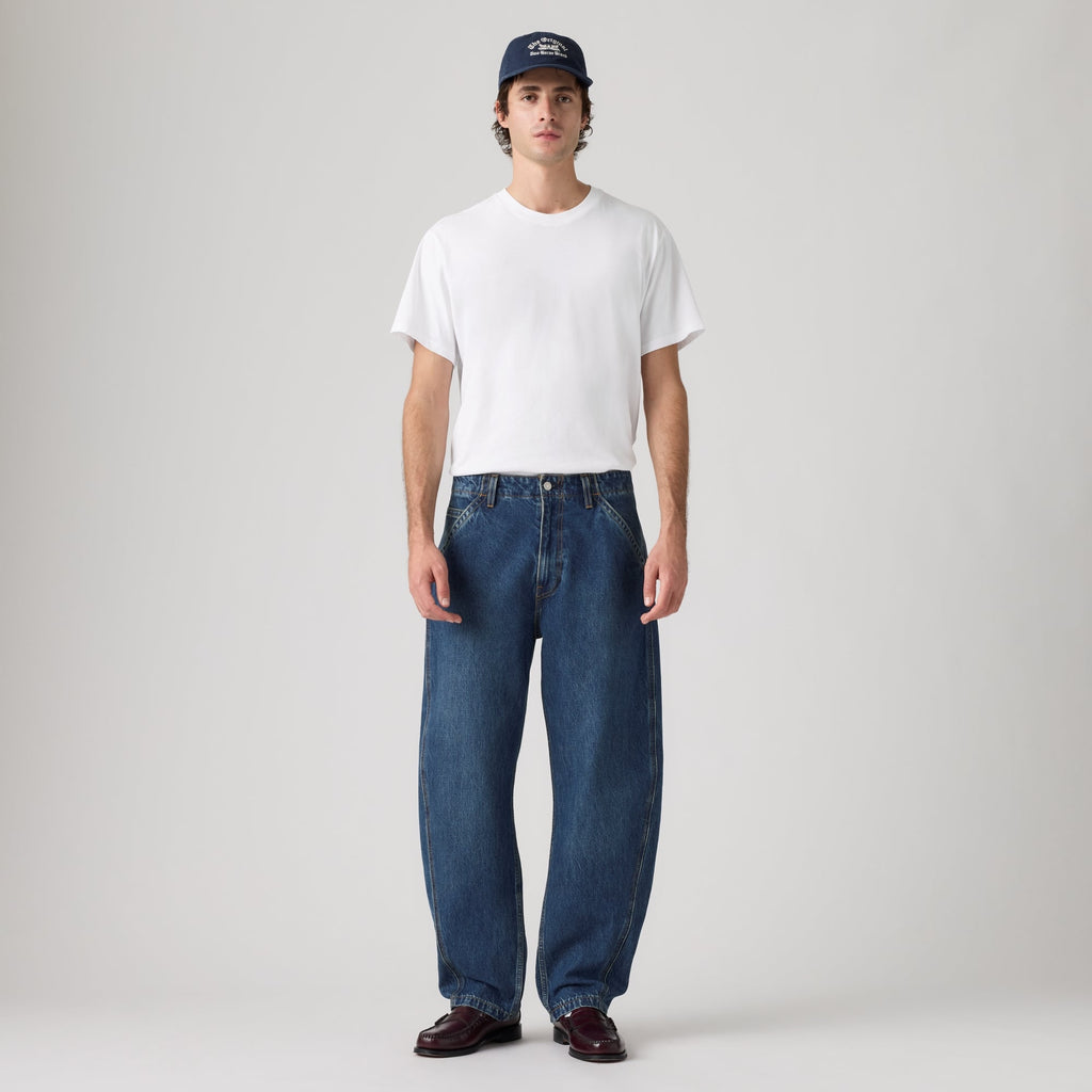 LEVI'S® MEN'S BAGGY BARREL JEANS - DARK INDIGO - WORN IN