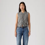 LEVI'S® WOMEN'S SUPERSOFT MINI RUFFLE VEST TOP - MULTI COLOUR