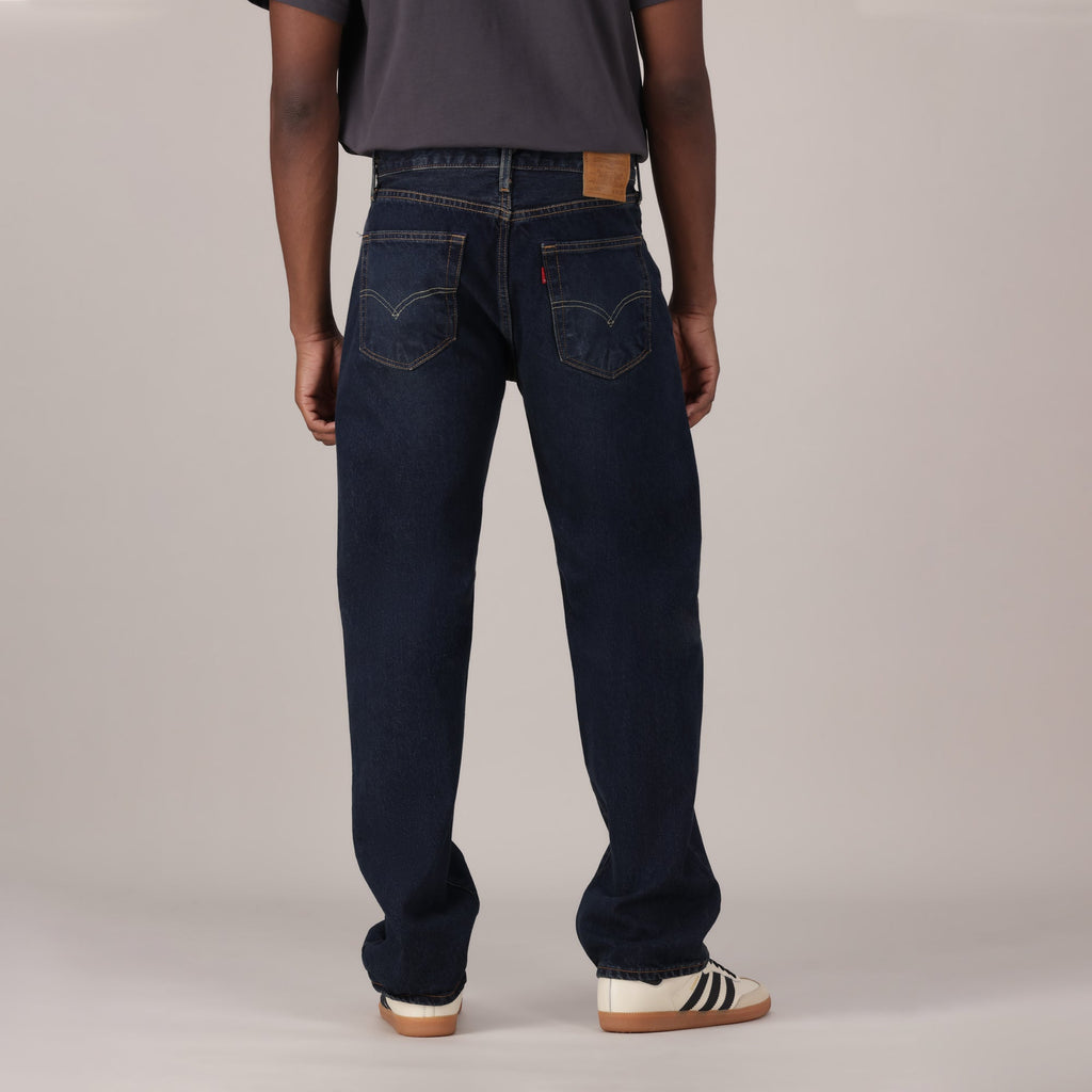 LEVI'S® MEN'S 555™ RELAXED STRAIGHT JEANS - DARK INDIGO - WORN IN