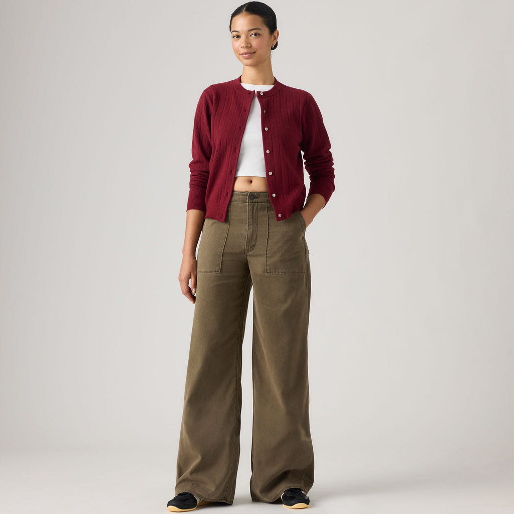 LEVI'S® WOMEN'S CINCH WIDE LEG FATIGUE PANTS - TAN