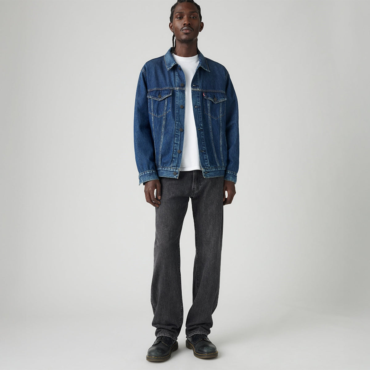 LEVI'S® MEN'S 555™ RELAXED STRAIGHT JEANS - BLACK