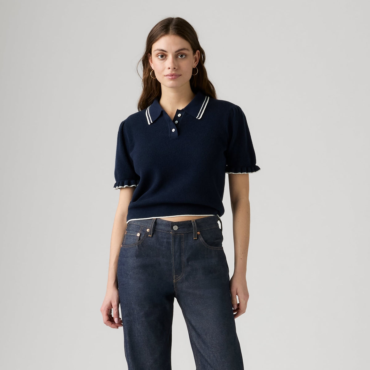 Levi's® Women's Supersoft Summer Short-Sleeve Polo - Blue