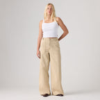 LEVI'S® WOMEN'S CINCH WIDE LEG FATIGUE PANTS - CREAM